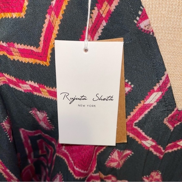 NWT  Anthropologie Rujuta Sheth Gather Front Caftan Dress One Size - Picture 7 of 13